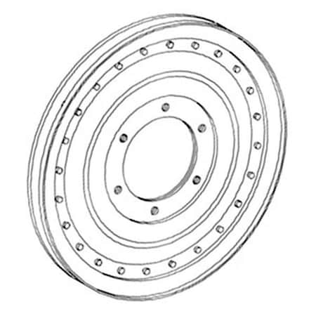 Aftermarket New Jackshaft Fan Pulley Made Fits Case-IH Combine Models 2366 2377 + 295918A1